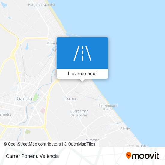 Mapa Carrer Ponent