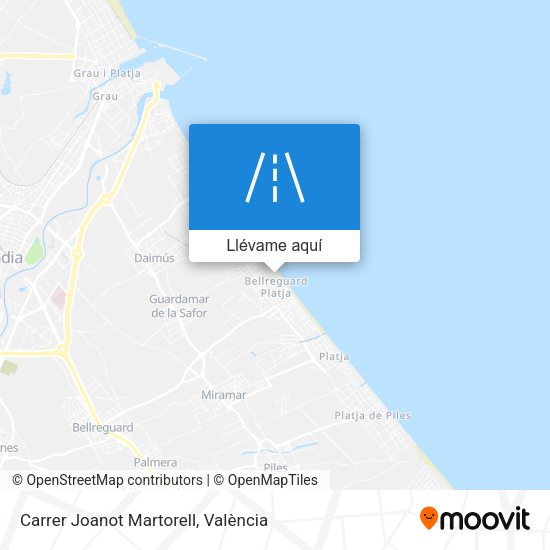 Mapa Carrer Joanot Martorell