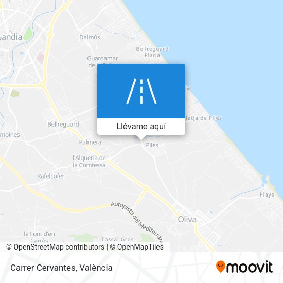 Mapa Carrer Cervantes