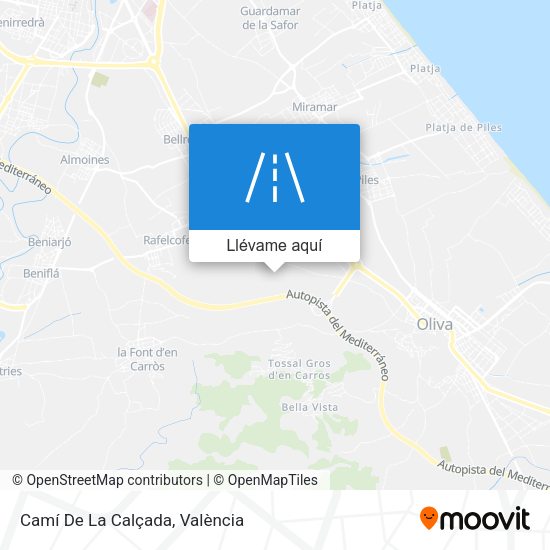 Mapa Camí De La Calçada