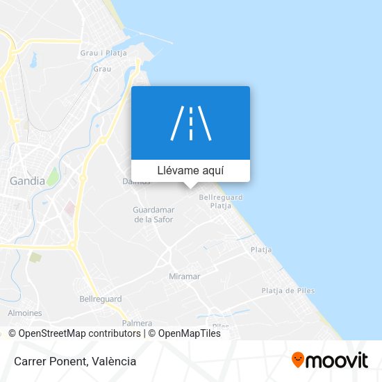 Mapa Carrer Ponent