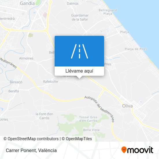 Mapa Carrer Ponent