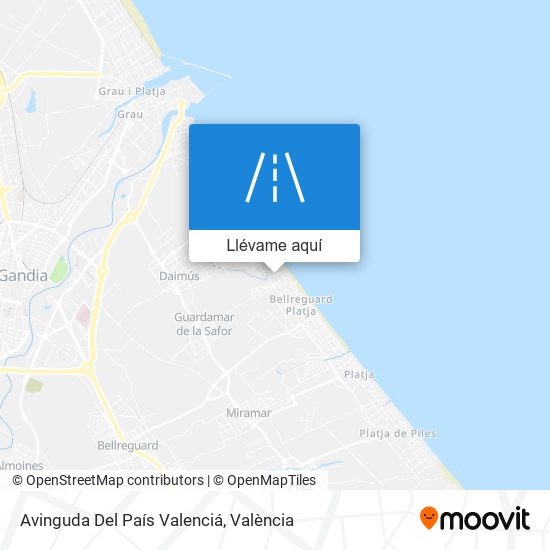Mapa Avinguda Del País Valenciá