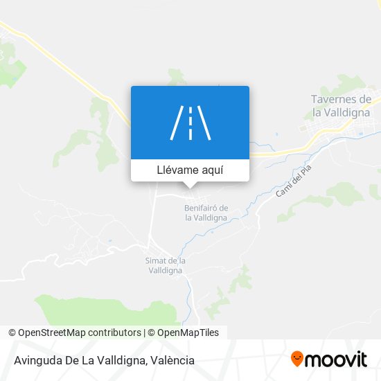 Mapa Avinguda De La Valldigna