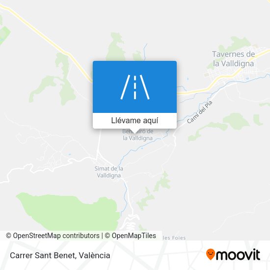 Mapa Carrer Sant Benet