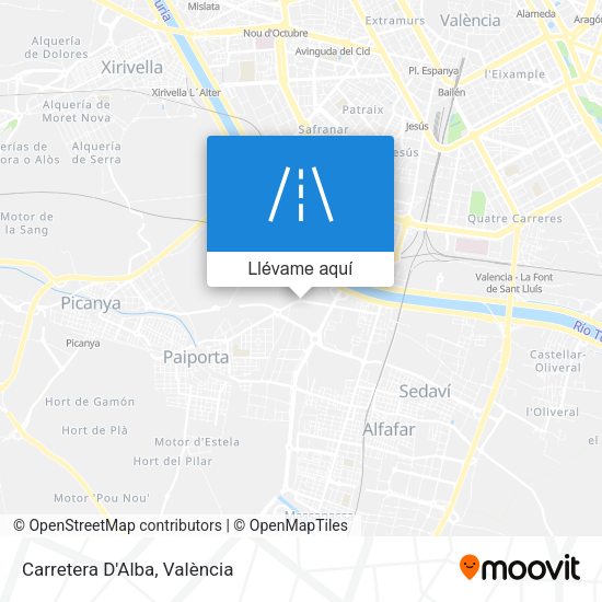 Mapa Carretera D'Alba