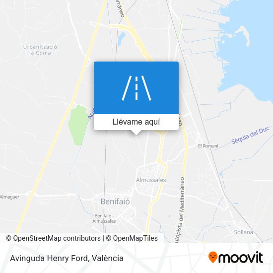 Mapa Avinguda Henry Ford