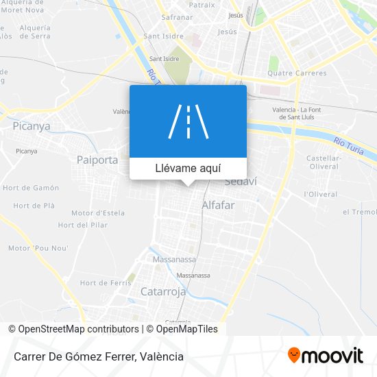 Mapa Carrer De Gómez Ferrer