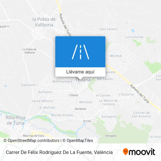 Mapa Carrer De Félix Rodríguez De La Fuente