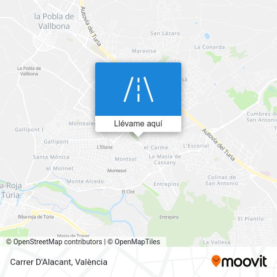 Mapa Carrer D'Alacant
