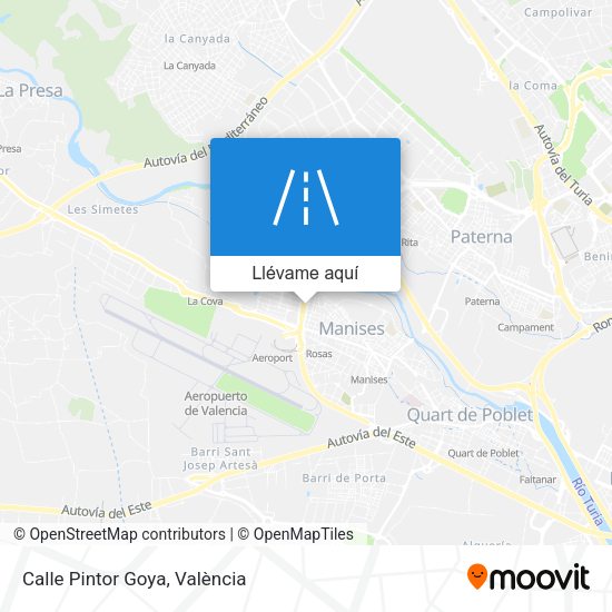 Mapa Calle Pintor Goya