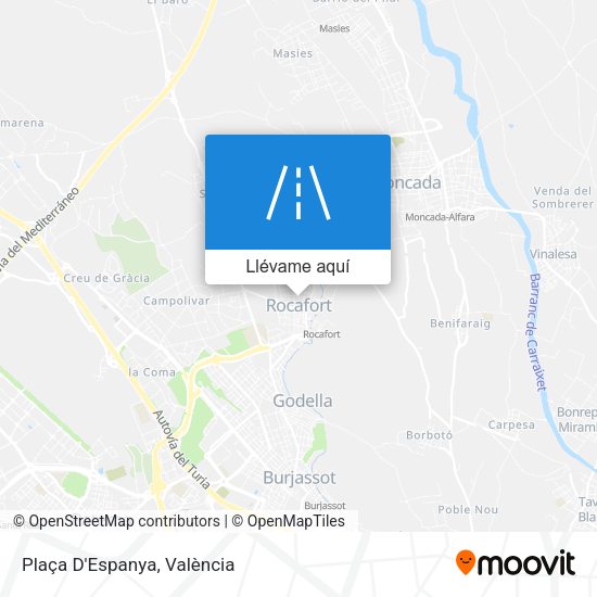 Mapa Plaça D'Espanya