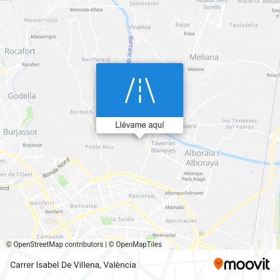 Mapa Carrer Isabel De Villena
