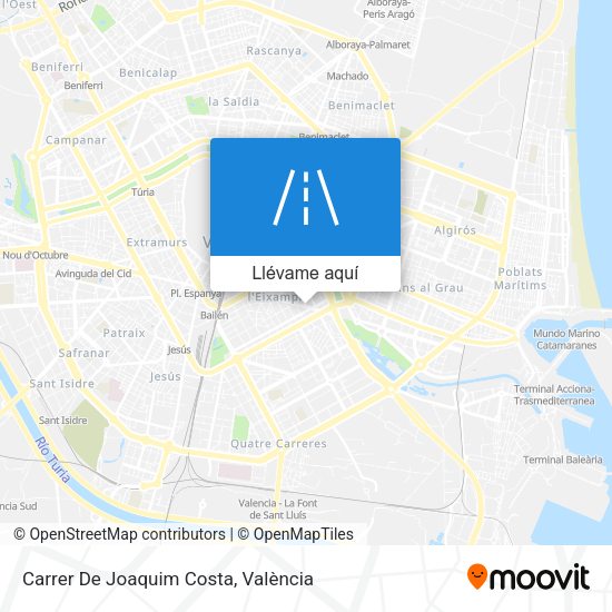 Mapa Carrer De Joaquim Costa