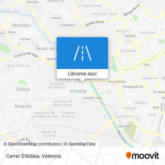 Mapa Carrer D'Aldaia