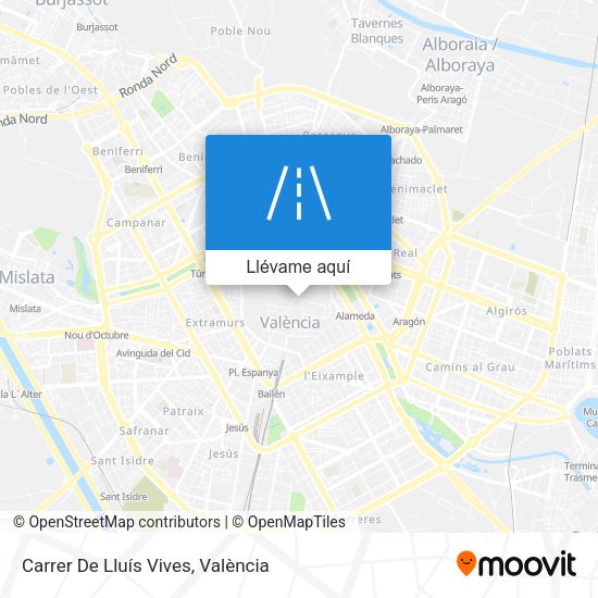 Mapa Carrer De Lluís Vives