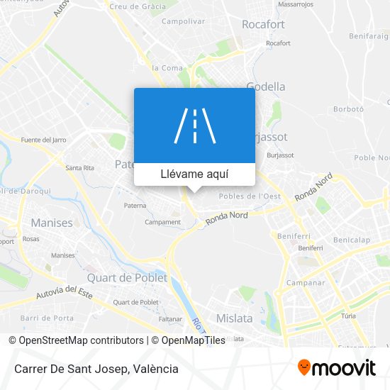 Mapa Carrer De Sant Josep