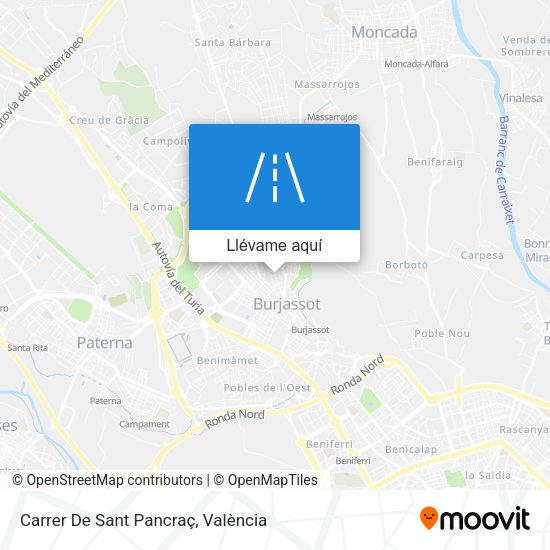 Mapa Carrer De Sant Pancraç
