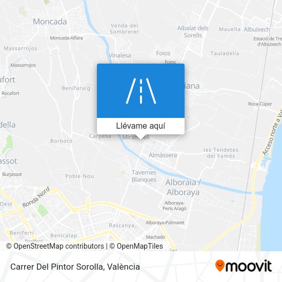 Mapa Carrer Del Pintor Sorolla