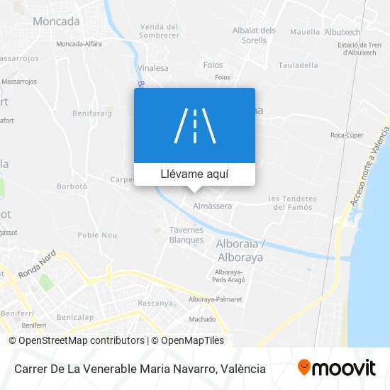 Mapa Carrer De La Venerable Maria Navarro
