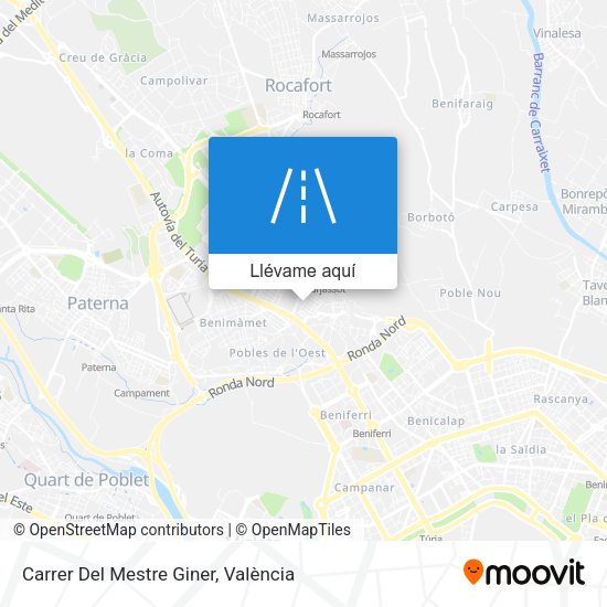 Mapa Carrer Del Mestre Giner