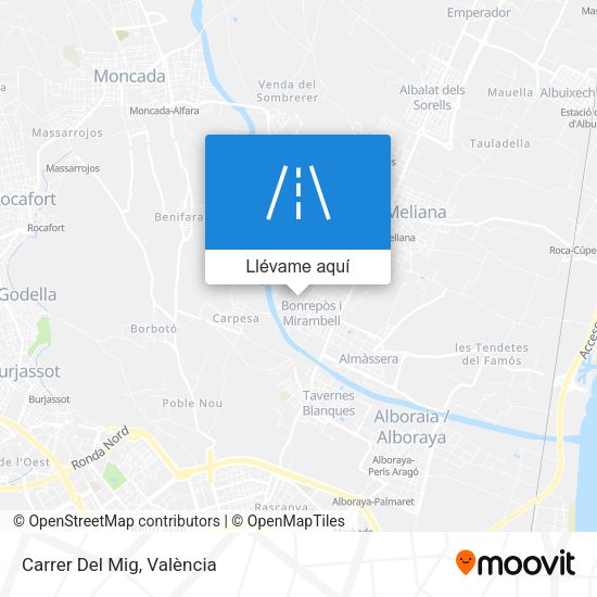Mapa Carrer Del Mig