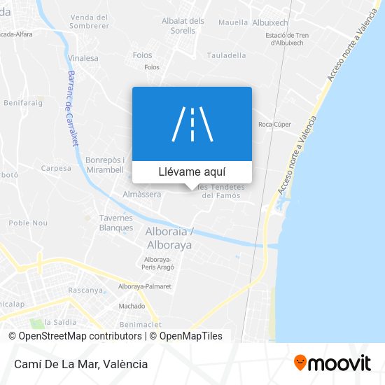 Mapa Camí De La Mar