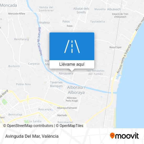 Mapa Avinguda Del Mar
