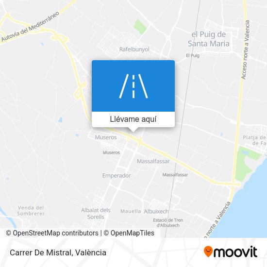 Mapa Carrer De Mistral