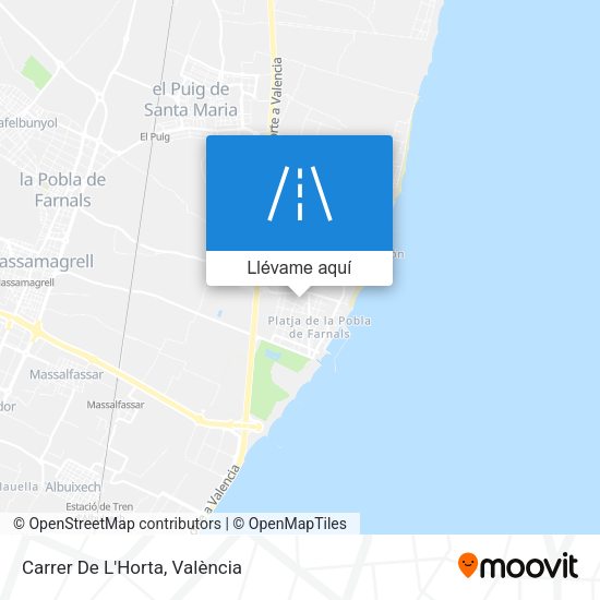 Mapa Carrer De L'Horta