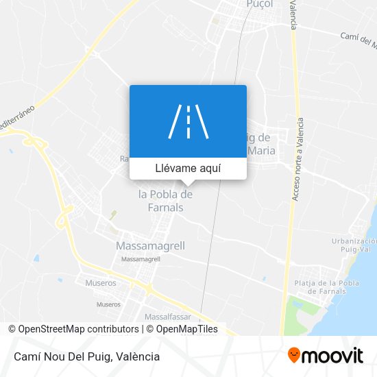 Mapa Camí Nou Del Puig