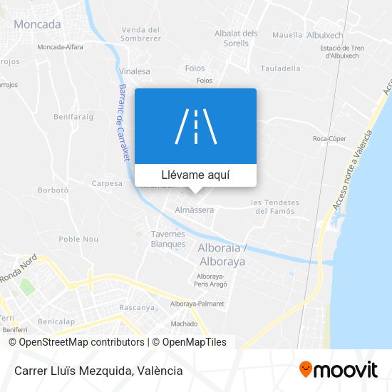 Mapa Carrer Lluïs Mezquida
