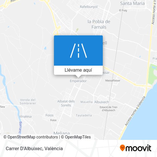 Mapa Carrer D'Albuixec