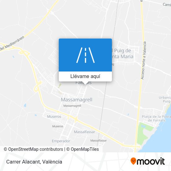 Mapa Carrer Alacant