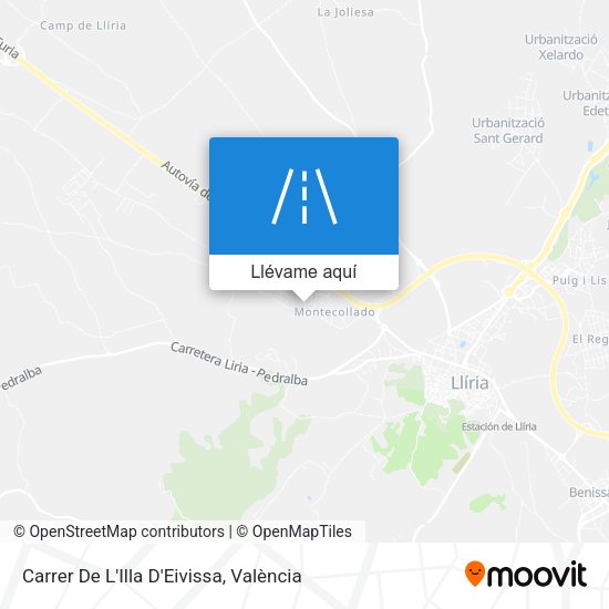 Mapa Carrer De L'Illa D'Eivissa