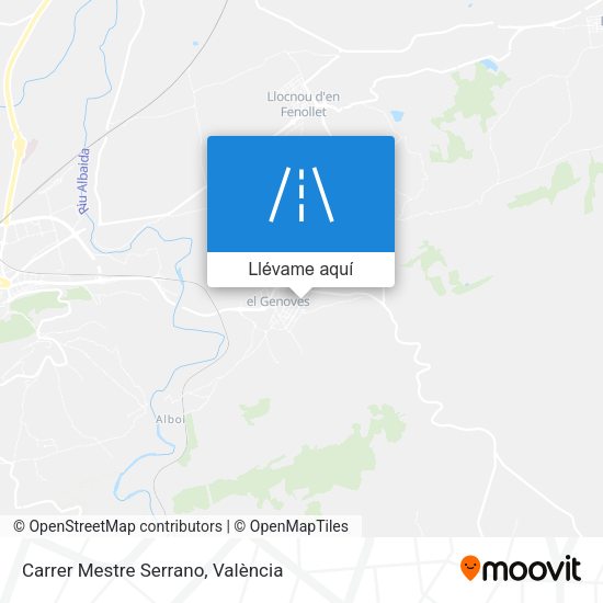 Mapa Carrer Mestre Serrano