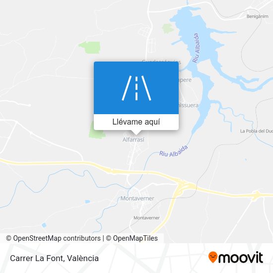 Mapa Carrer La Font