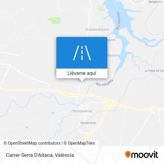 Mapa Carrer Serra D'Aitana