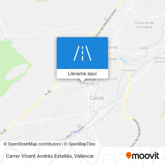 Mapa Carrer Vicent Andrés Estellés