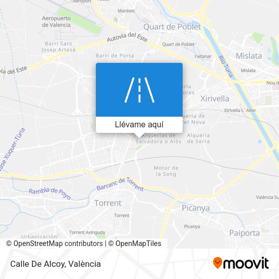 Mapa Calle De Alcoy