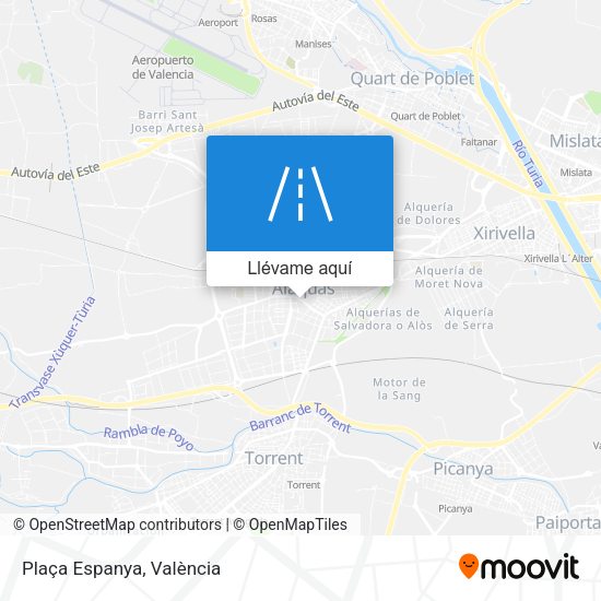 Mapa Plaça Espanya