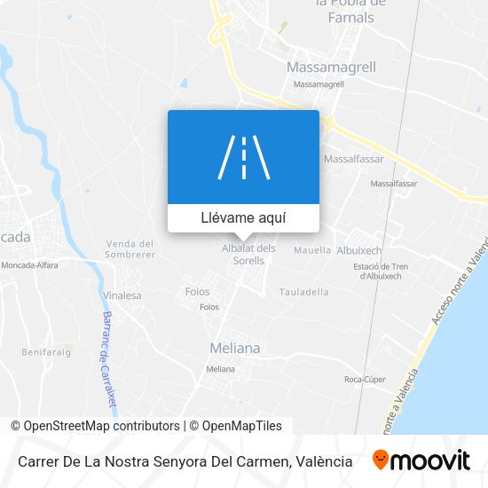 Mapa Carrer De La Nostra Senyora Del Carmen