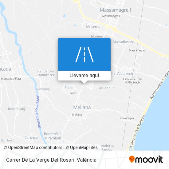 Mapa Carrer De La Verge Del Rosari