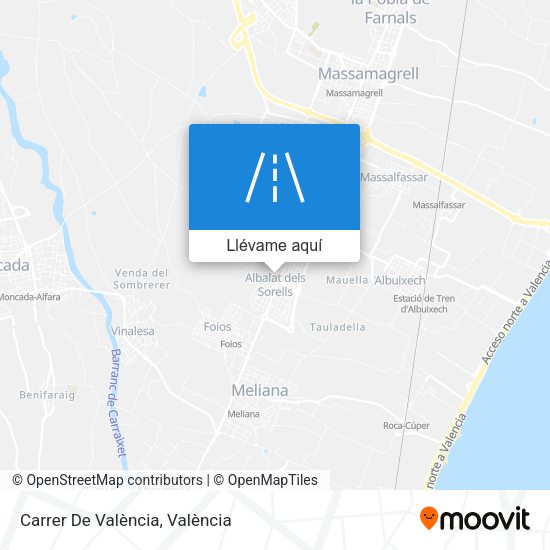 Mapa Carrer De València