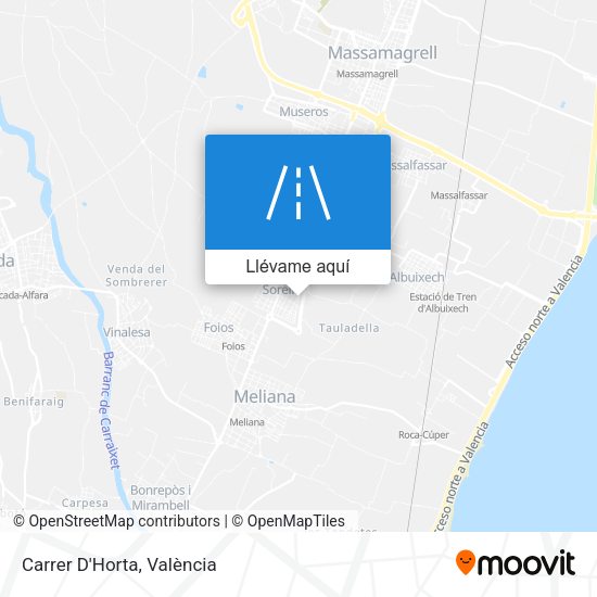 Mapa Carrer D'Horta