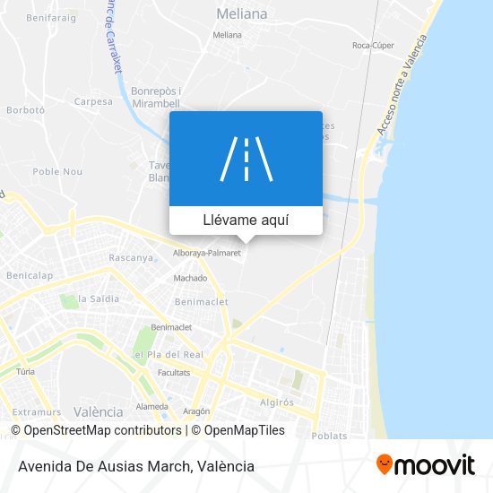 Mapa Avenida De Ausias March