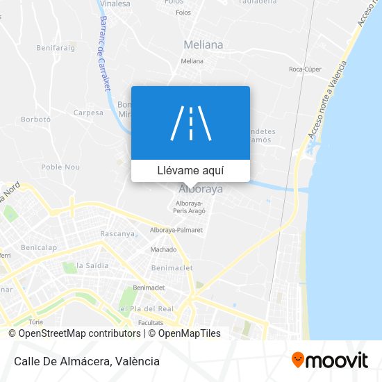 Mapa Calle De Almácera