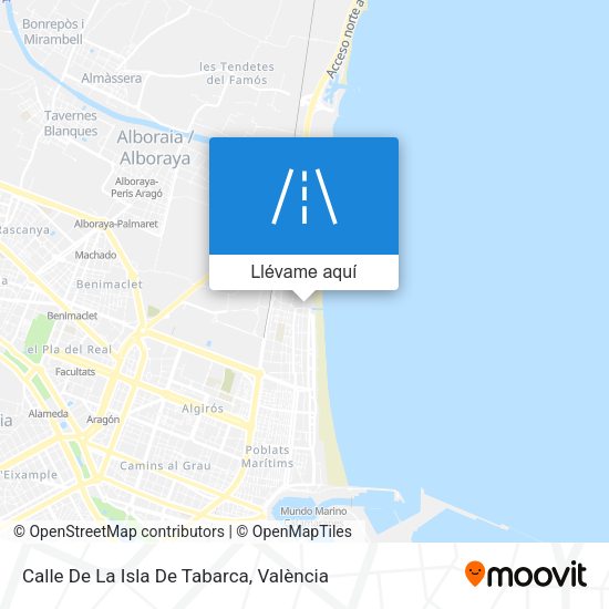 Mapa Calle De La Isla De Tabarca