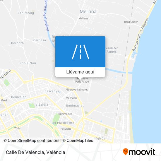 Mapa Calle De Valencia