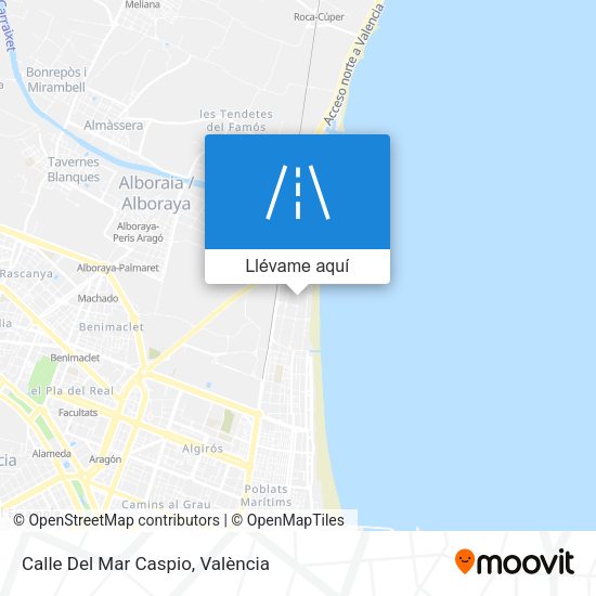 Mapa Calle Del Mar Caspio